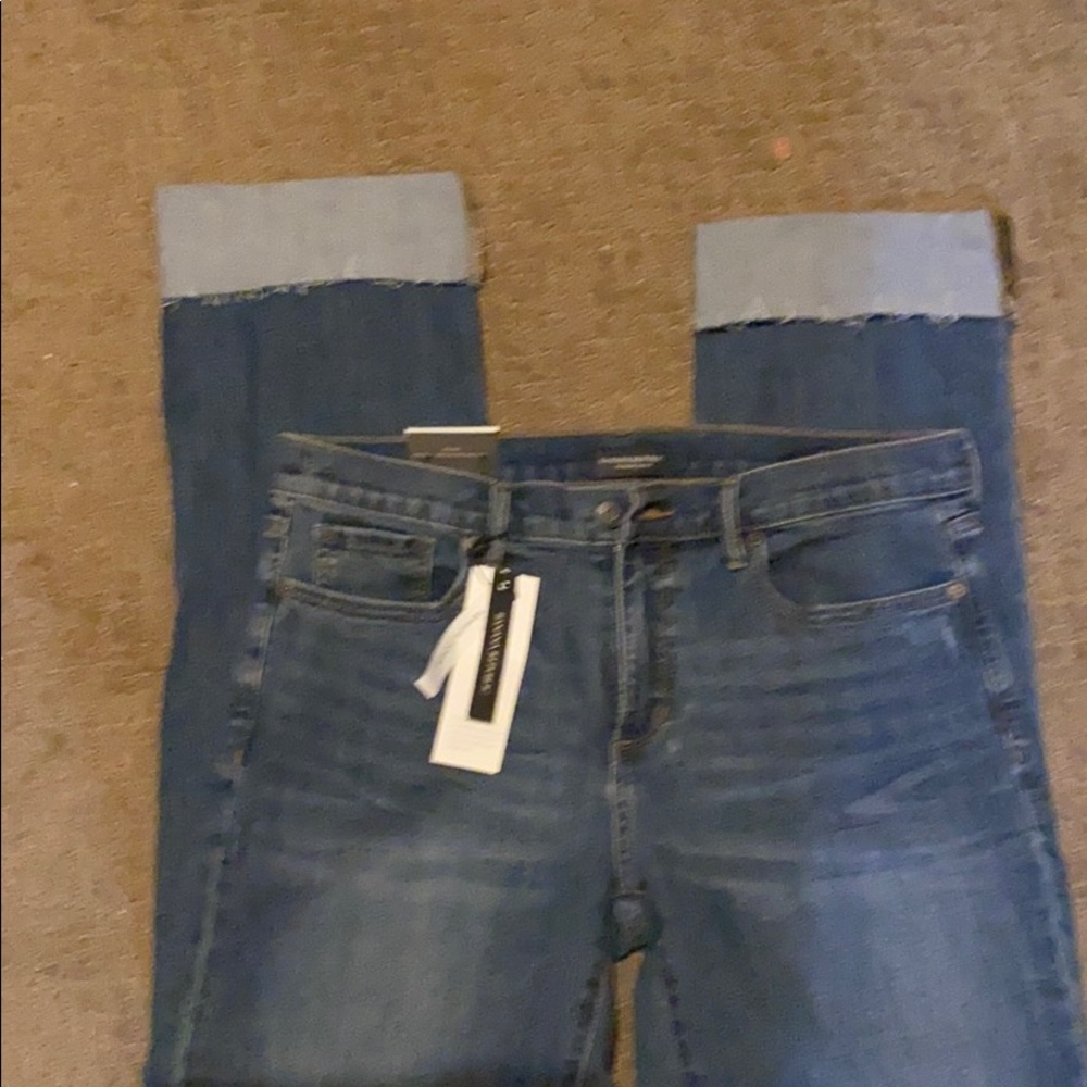 Banana Republic Girlfriend Jeans with cuff